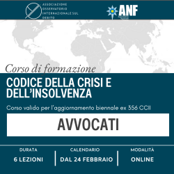 CODICE DELLA CRISI E...